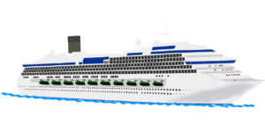 The images is of a Cruise Ship from pixabay.com/